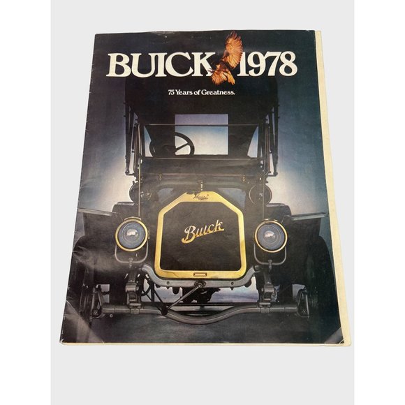 Vintage 1978 Buick Sales Brochure 75 Years of Greatness 19 Pages + Engine Insert - Picture 1 of 12